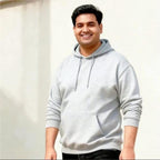 Plus Size Wool Hoodie White – (2XL–6XL)